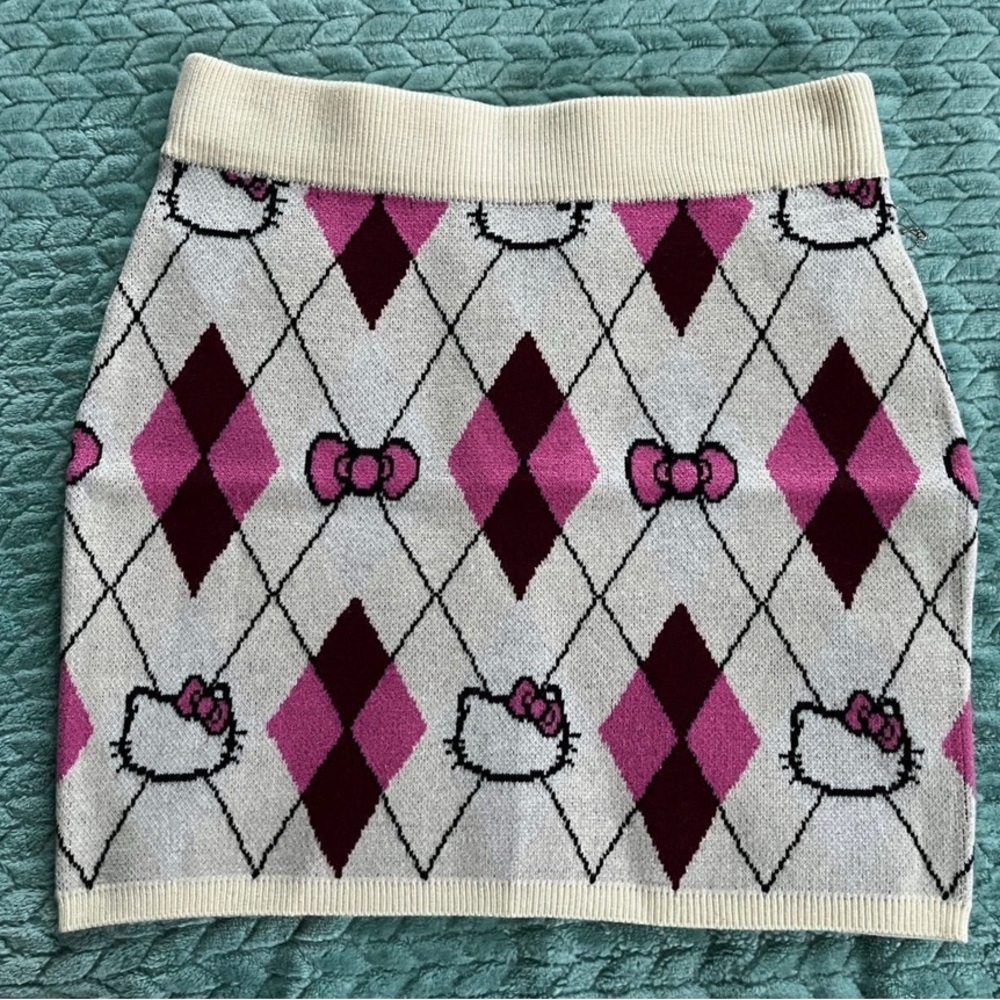 Hello Kitty x Forever 21 Argyle Mini Skirt